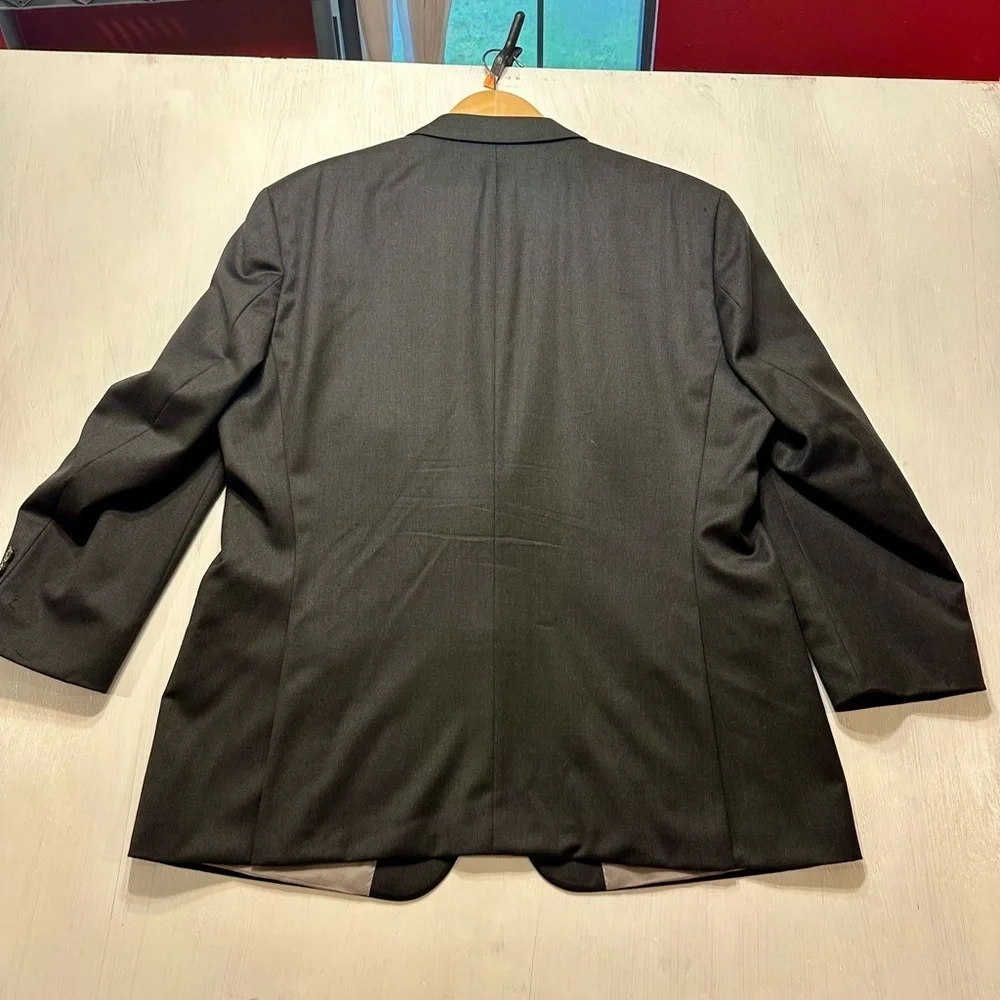 Hugo Boss Pasolini/Movie US 44S Blazer Jacket Super 100 Wool Gray Made in USA